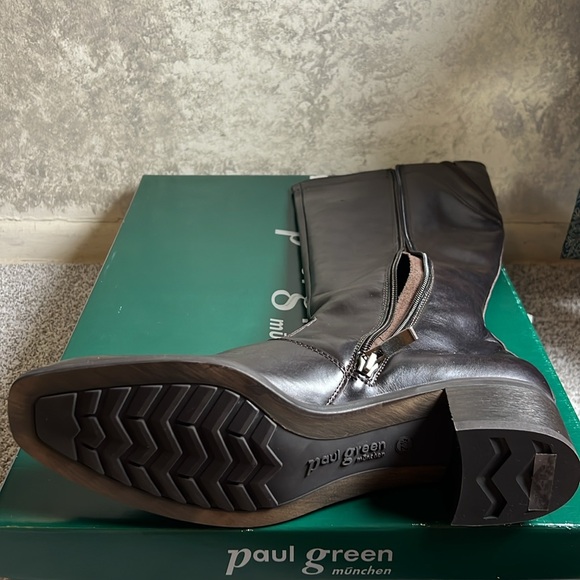 Paul Green munchen forever Moro strnap boots leather brown size 10 almost new - Picture 8 of 9